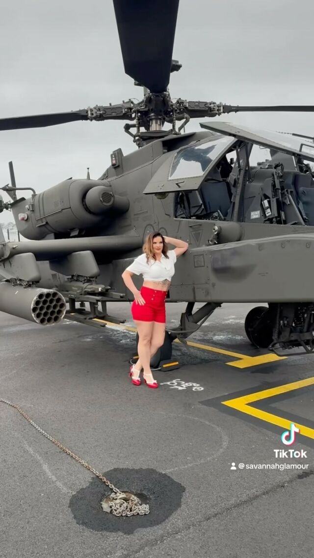 Dream pinup session with an Apache! Final photos are already in my Facebook VIP group but will be posted here soon!!!